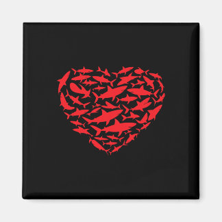 Valentijnshaaien Hart Zee Dierenliefhebber Oceaan  Magneet