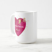 Valentijnshart Beker Koffiemok (Voorkant links)