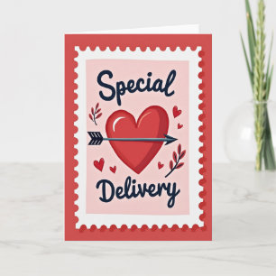 Valentijnshart Bezorgkaart Kaart