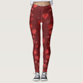 Valentijnshart Doodle Leggings (Voorkant)