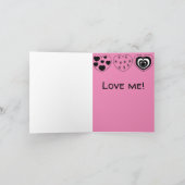 Valentijnshart  kaart (Binnen)