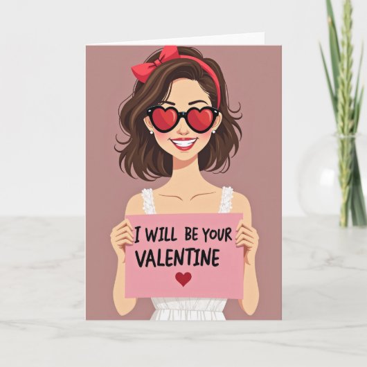 Valentijnshart Kantkaart Kaart (Voorkant)