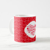 Valentijnshart koffiemok (Voorkant links)