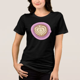 Valentijnshart Latte Tri-Blend Shirt