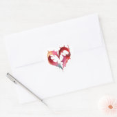 Valentijnshart Liefde Sticker (Envelop)