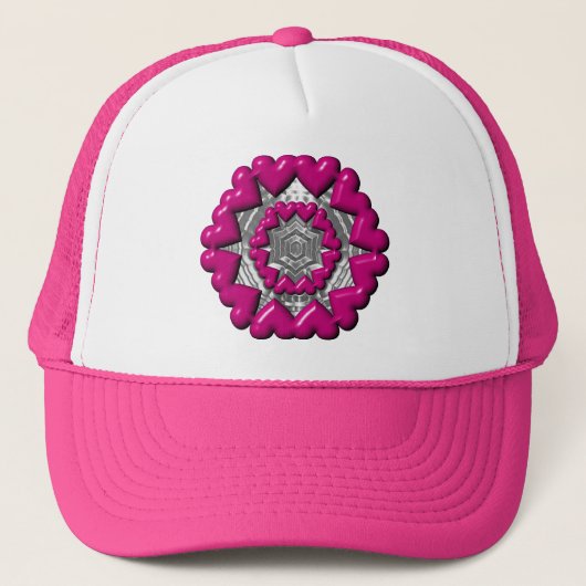 Valentijnshart Ring Trucker Pet (Voorkant)