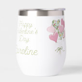 Valentijnshart Roze en Groene Hartballonnen (Links)
