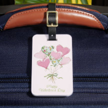 Valentijnshart Roze en Groene Hartballonnen