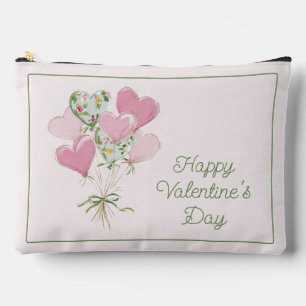 Valentijnshart Roze en Groene Hartballonnen Etui