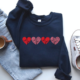 Valentijnshart Sweatshirt, Cute Valentijnscadeau Trui
