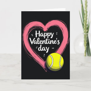 Valentijnshart Tennis Liefdeskaart Kaart