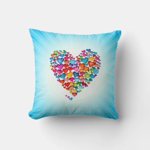 Valentijnshart Vorm Watercolor Design-57393 Kussen