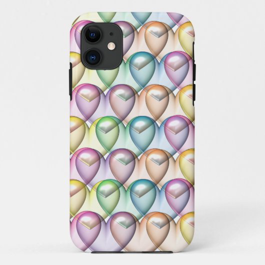 valentijnsharten 3d valentijnsdag Case-Mate iPhone case (Achterkant)