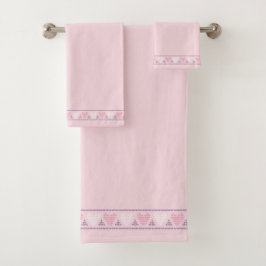 Valentijnsharten Bad Handdoek