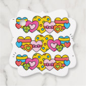 Valentijnsharten Bedankjes Labels (Voorkant)