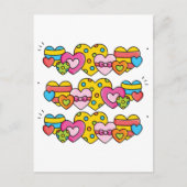 Valentijnsharten Briefkaart (Voorkant)