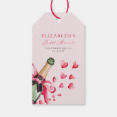 Valentijnsharten Bruisende Whimsical Bruiloft Fees Cadeaulabel (Achterkant)