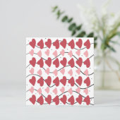 Valentijnsharten Doodles Stippen Patroon Postca Kaart (Staand voorkant)