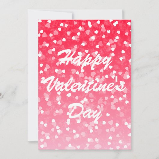 Valentijnsharten en liefde plat kaart (Voorkant)