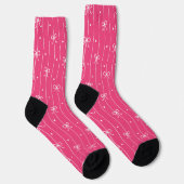 Valentijnsharten en strikken roze sokken (Rechts)