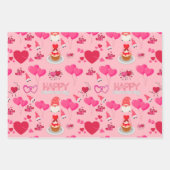 Valentijnsharten Inpakpapier Vel (Voorkant)
