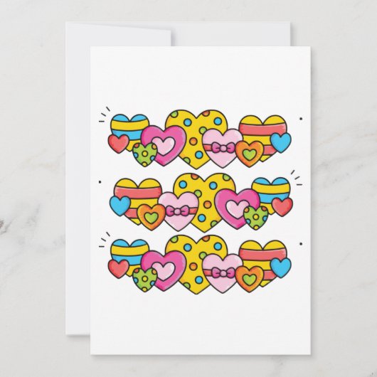 Valentijnsharten Kaart (Voorkant)