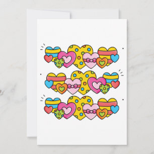 Valentijnsharten Kaart