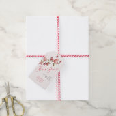 Valentijnsharten Liefdes Tuin Roze Bruidsdouche Cadeaulabel (Met Touw)