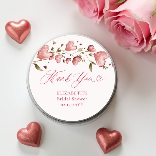 Valentijnsharten Liefdestuin Wijnranken Bruidsdouc Ronde Sticker