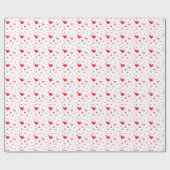 Valentijnsharten Ontwerp Cadeaupapier (Vlak)