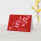 Valentijnsharten op Rood Kaart (Gele Bloem)