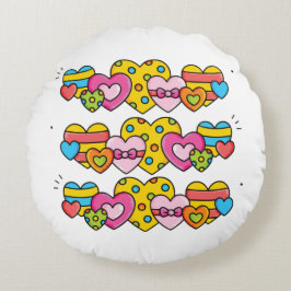 Valentijnsharten Rond Kussen