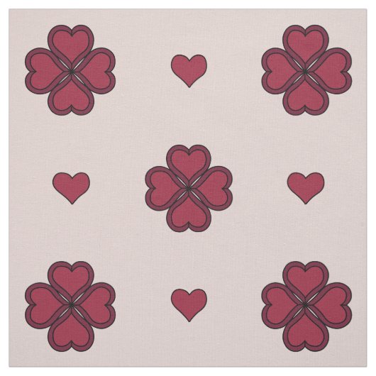 Valentijnsharten Stof (Swatch)