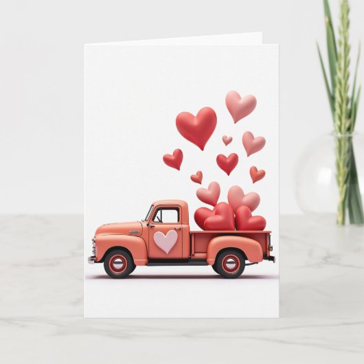 Valentijnsharten Truck Kaart (Voorkant)