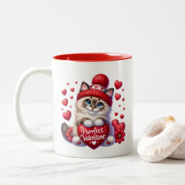 Valentijnsharten tweekleurige koffiemok