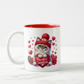 Valentijnsharten tweekleurige koffiemok (Links)