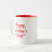 Valentijnsharten tweekleurige koffiemok (Voorkant links)