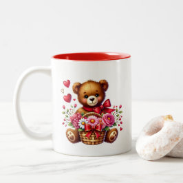 Valentijnsharten tweekleurige koffiemok