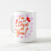 Valentijnsharten Zo Verliefd Koffiemok (Voorkant links)