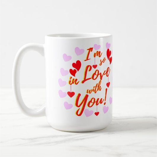 Valentijnsharten Zo Verliefd Koffiemok (Links)