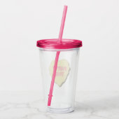 Valentijnshartjes Acryl Drinkbeker (Achterkant)