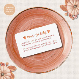Valentijnshartjes Baby Shower Bijlagekaarten Informatiekaartje