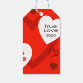 Valentijnshartjes Cadeaubijsluiter Cadeaulabel (Achterkant)