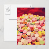 Valentijnshartjes Feestdagenkaart (Voorkant / Achterkant)