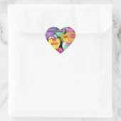 Valentijnshartjes Hart Sticker (Tas)