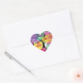 Valentijnshartjes Hart Sticker (Envelop)