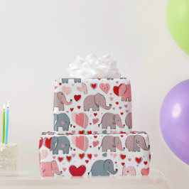 Valentijnshartjes Inpakpapier