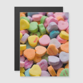 VALENTIJNSHARTJES MAGNETISCHE UITNODIGING (Voorkant / Achterkant)