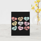 Valentijnshartjes Snoep Zwangerschapsaankondiging  Kaart (Gele Bloem)