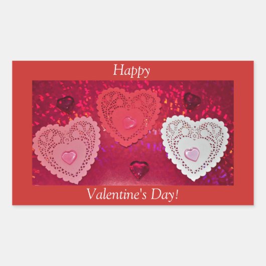 Valentijnshartjes Stickers (Voorkant)